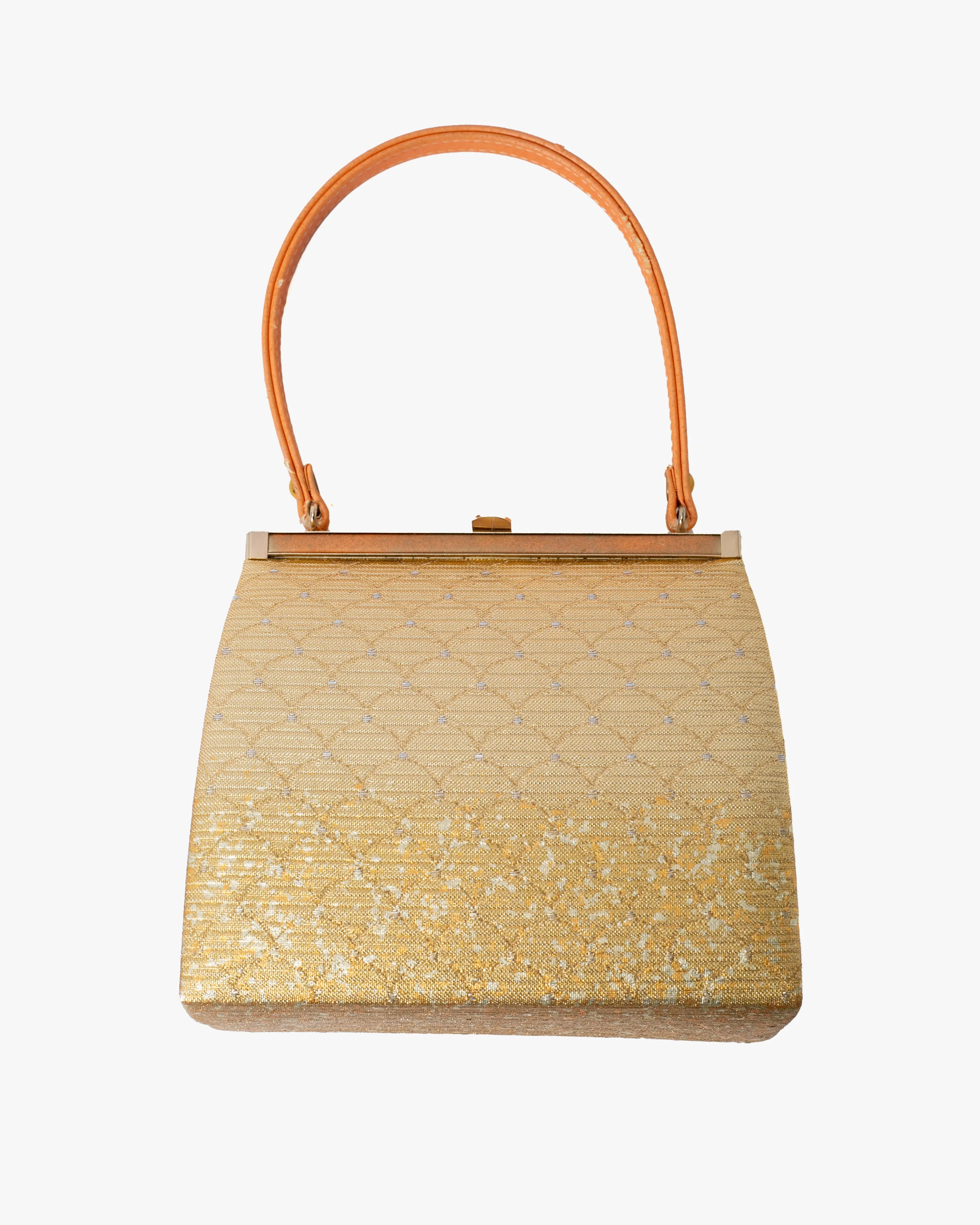 Vintage Bag, Purse, Gold Ougi