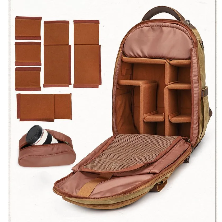 Vintage Camera Backpack Waterproof