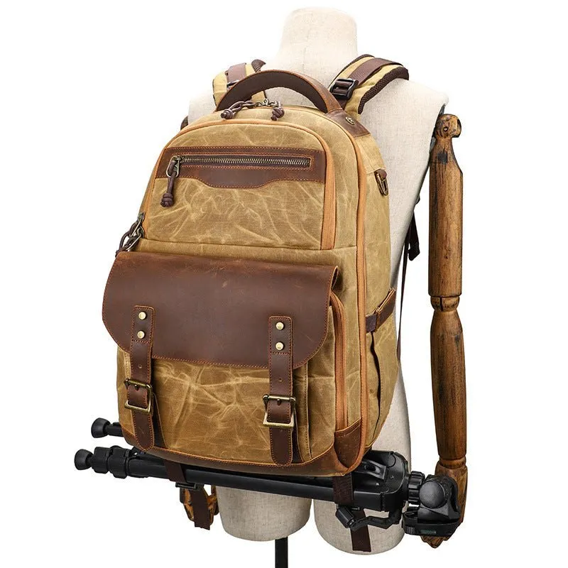 Vintage Camera Backpack Waterproof
