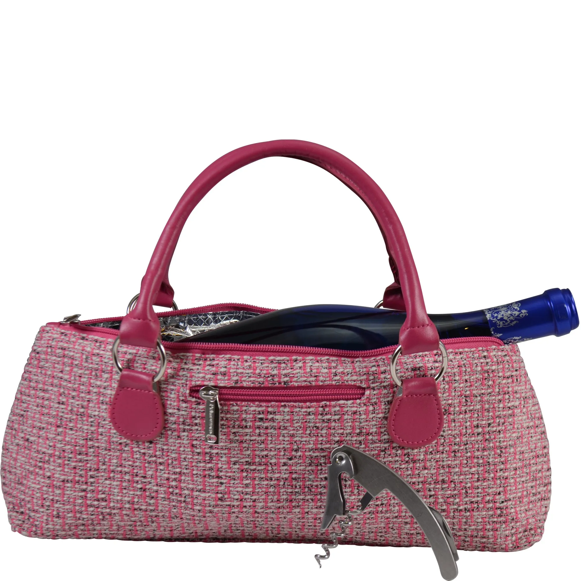 Wine Clutch Tweed Design