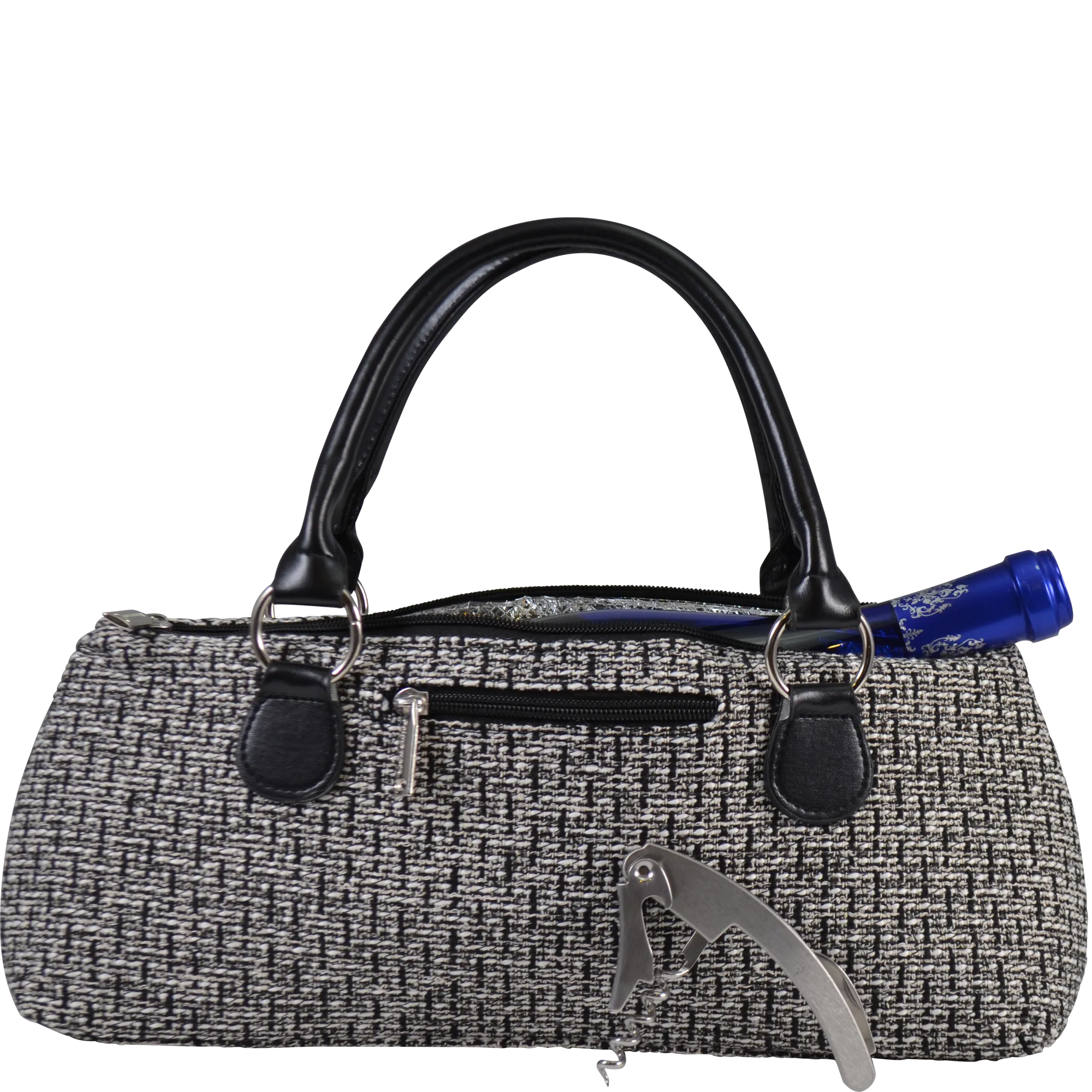 Wine Clutch Tweed Design