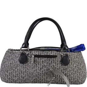 Wine Clutch Tweed Design