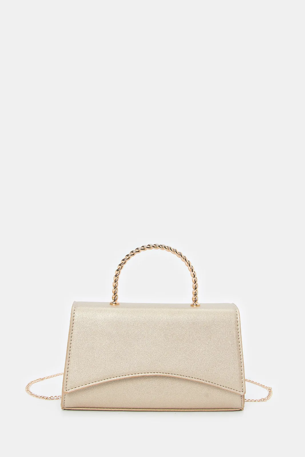 Women Gold Textured Bag
