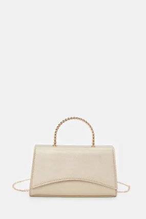Women Gold Textured Bag