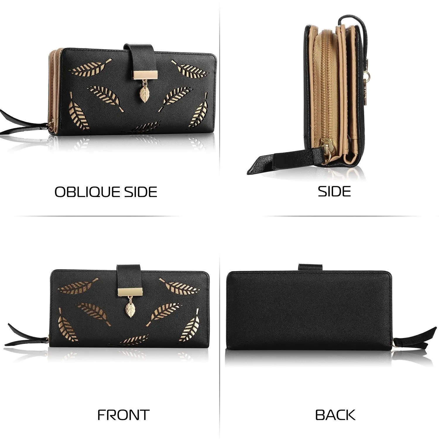 Women Wallet PU Leather Lady Long Purse